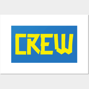 Crew Gaffer BIG front Yellow Posters and Art